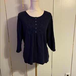 Women's Navy Blue Top